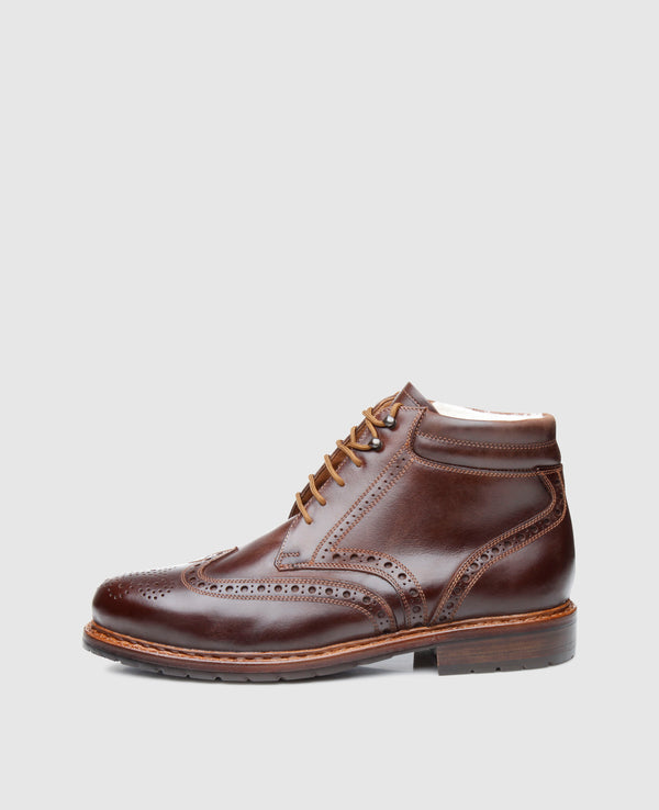 Buda Full Brogue H - Mocca