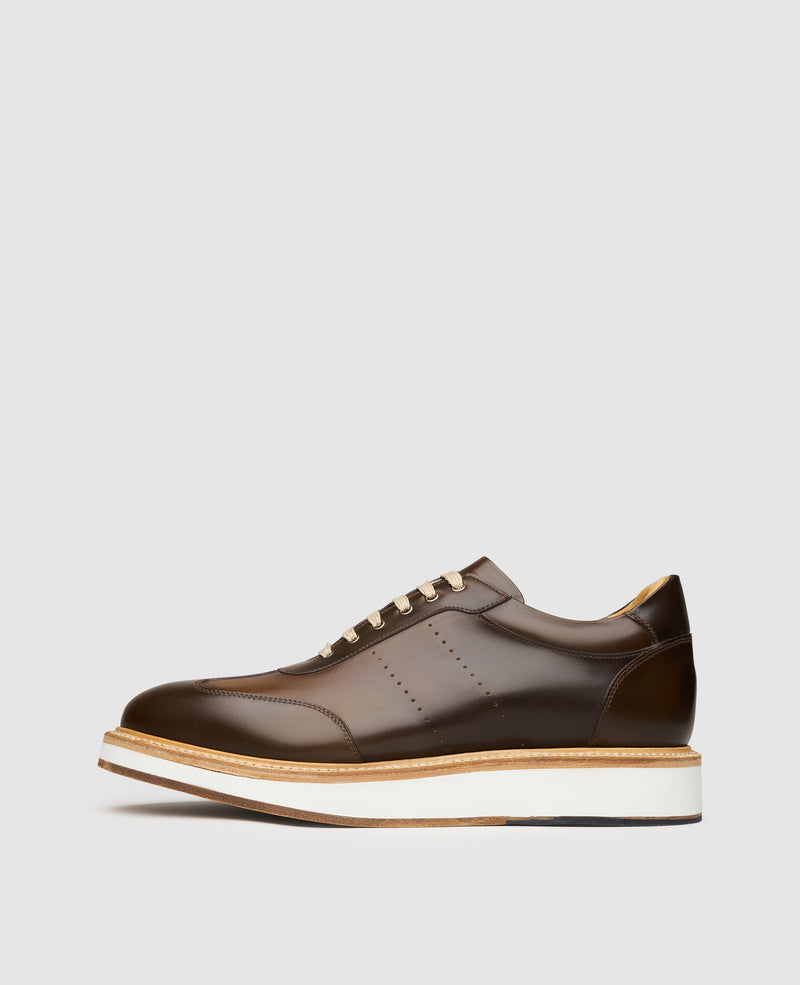 London Sneaker C - Dark Cognac