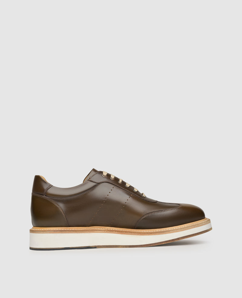 London Sneaker C - Dark Cognac