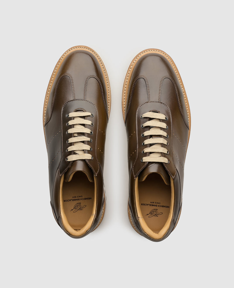 London Sneaker C - Dark Cognac