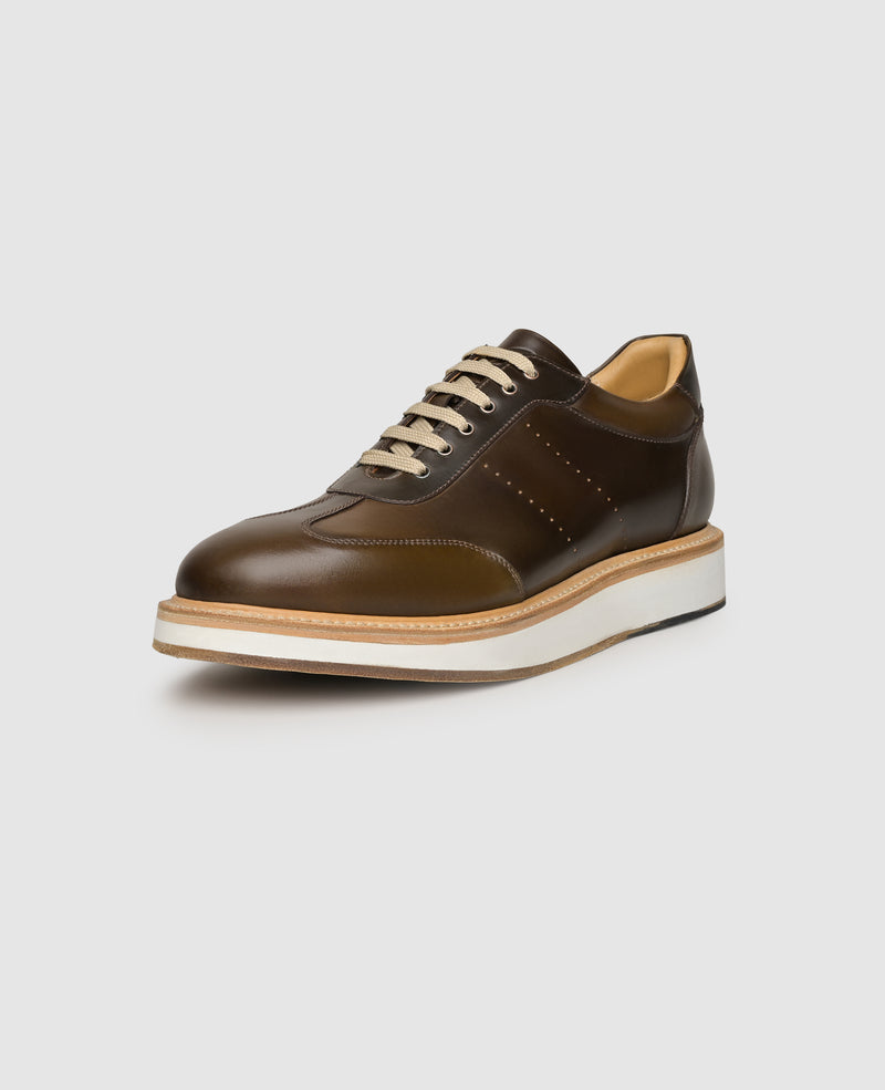 London Sneaker C - Dark Cognac