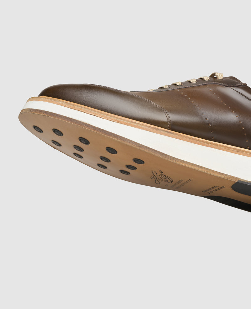 London Sneaker C - Dark Cognac